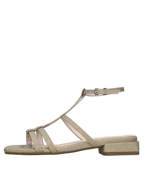 Sandali in tessuto microglitter LORENZO MARI | SAMU 03 MICROGLITTERPLATINO